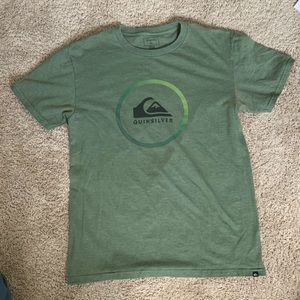 Green Quicksilver tee shirt